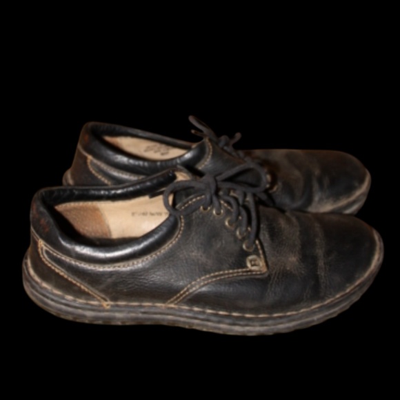 👞 Born W3540 Stitched 5-Eye Plain Toe Oxfords – Driving & Walking Shoes - Picture 1 of 5